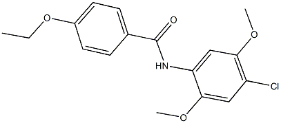 N-(4-chloro-2,5-dimethoxyphenyl)-4-ethoxybenzamide Struktur