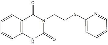 3-[2-(2-pyridinylsulfanyl)ethyl]-2,4(1H,3H)-quinazolinedione Struktur