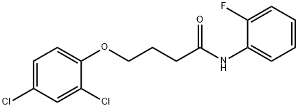 4-(2,4-dichlorophenoxy)-N-(2-fluorophenyl)butanamide Struktur