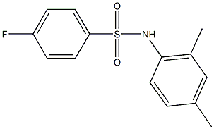 N-(2,4-dimethylphenyl)-4-fluorobenzenesulfonamide Struktur