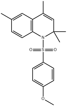 methyl 4-[(2,2,4,6-tetramethyl-1(2H)-quinolinyl)sulfonyl]phenyl ether Struktur