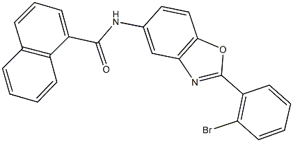 N-[2-(2-bromophenyl)-1,3-benzoxazol-5-yl]-1-naphthamide Struktur