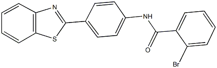 N-[4-(1,3-benzothiazol-2-yl)phenyl]-2-bromobenzamide Struktur