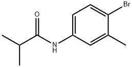 N-(4-bromo-3-methylphenyl)-2-methylpropanamide Struktur