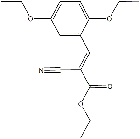 ethyl 2-cyano-3-(2,5-diethoxyphenyl)acrylate Struktur