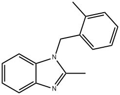 2-methyl-1-(2-methylbenzyl)-1H-benzimidazole Struktur