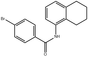 4-bromo-N-(5,6,7,8-tetrahydronaphthalen-1-yl)benzamide Struktur