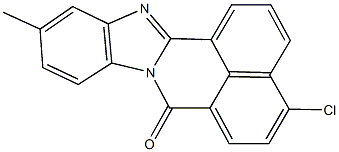 4-chloro-11-methyl-7H-benzimidazo[2,1-a]benzo[de]isoquinolin-7-one Struktur