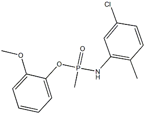 2-methoxyphenyl N-(5-chloro-2-methylphenyl)-P-methylphosphonamidoate Struktur