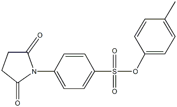 4-methylphenyl 4-(2,5-dioxo-1-pyrrolidinyl)benzenesulfonate Struktur