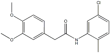 N-(5-chloro-2-methylphenyl)-2-(3,4-dimethoxyphenyl)acetamide Struktur