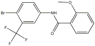 N-[4-bromo-3-(trifluoromethyl)phenyl]-2-methoxybenzamide Struktur