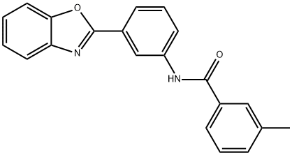 N-[3-(1,3-benzoxazol-2-yl)phenyl]-3-methylbenzamide Struktur