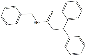 N-benzyl-3,3-diphenylpropanamide Struktur