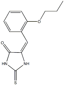 5-(2-propoxybenzylidene)-2-thioxo-4-imidazolidinone Struktur