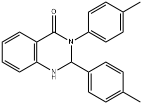 2,3-bis(4-methylphenyl)-2,3-dihydro-4(1H)-quinazolinone Struktur