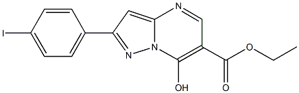 ethyl 7-hydroxy-2-(4-iodophenyl)pyrazolo[1,5-a]pyrimidine-6-carboxylate Struktur