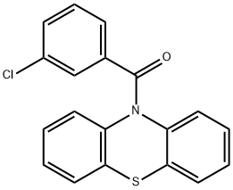 10-(3-chlorobenzoyl)-10H-phenothiazine Struktur