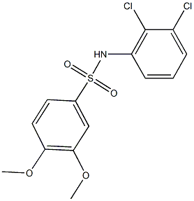 N-(2,3-dichlorophenyl)-3,4-dimethoxybenzenesulfonamide Struktur