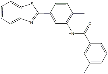 N-[5-(1,3-benzothiazol-2-yl)-2-methylphenyl]-3-methylbenzamide Struktur