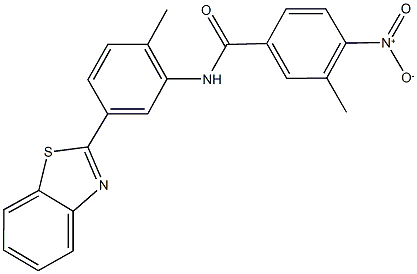 N-[5-(1,3-benzothiazol-2-yl)-2-methylphenyl]-4-nitro-3-methylbenzamide Struktur