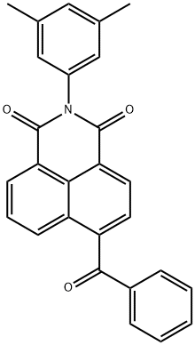 6-benzoyl-2-(3,5-dimethylphenyl)-1H-benzo[de]isoquinoline-1,3(2H)-dione Struktur