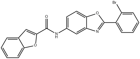 N-[2-(2-bromophenyl)-1,3-benzoxazol-5-yl]-1-benzofuran-2-carboxamide Struktur