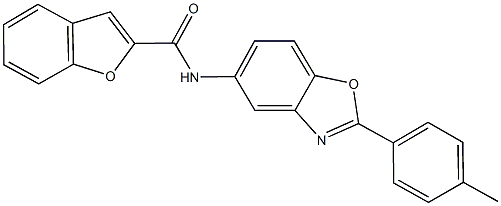 N-[2-(4-methylphenyl)-1,3-benzoxazol-5-yl]-1-benzofuran-2-carboxamide Struktur