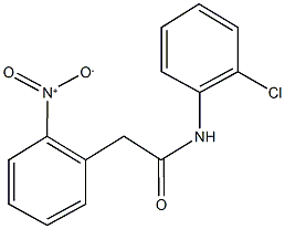 N-(2-chlorophenyl)-2-{2-nitrophenyl}acetamide Struktur