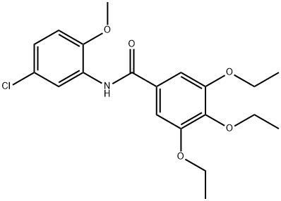 N-(5-chloro-2-methoxyphenyl)-3,4,5-triethoxybenzamide Struktur