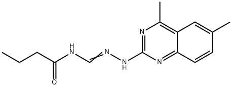 N''-butyryl-N-(4,6-dimethyl-2-quinazolinyl)guanidine Struktur