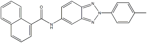 N-[2-(4-methylphenyl)-2H-1,2,3-benzotriazol-5-yl]-1-naphthamide Struktur