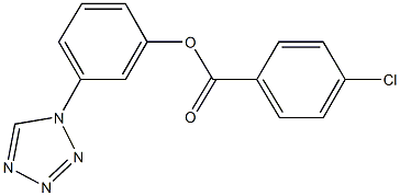 3-(1H-tetraazol-1-yl)phenyl 4-chlorobenzoate Struktur