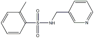 2-methyl-N-(3-pyridinylmethyl)benzenesulfonamide Struktur