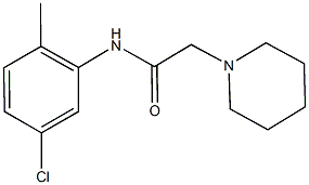 N-(5-chloro-2-methylphenyl)-2-(1-piperidinyl)acetamide Struktur