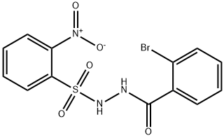 N'-(2-bromobenzoyl)-2-nitrobenzenesulfonohydrazide Struktur