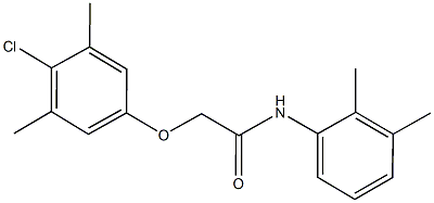 2-(4-chloro-3,5-dimethylphenoxy)-N-(2,3-dimethylphenyl)acetamide Struktur