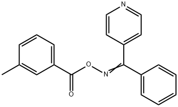 phenyl(4-pyridinyl)methanone O-(3-methylbenzoyl)oxime Struktur