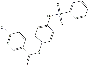 4-[(phenylsulfonyl)amino]phenyl 4-chlorobenzoate Struktur