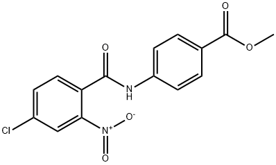 methyl 4-({4-chloro-2-nitrobenzoyl}amino)benzoate Struktur