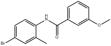 N-(4-bromo-2-methylphenyl)-3-methoxybenzamide Struktur