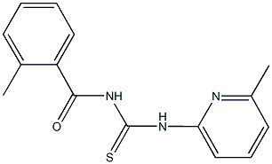 N-(2-methylbenzoyl)-N'-(6-methyl-2-pyridinyl)thiourea Struktur