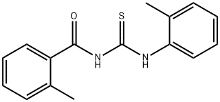 N-(2-methylbenzoyl)-N'-(2-methylphenyl)thiourea Struktur