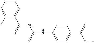 methyl 4-({[(2-methylbenzoyl)amino]carbothioyl}amino)benzoate Struktur