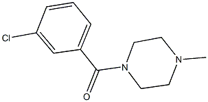 1-(3-chlorobenzoyl)-4-methylpiperazine Struktur