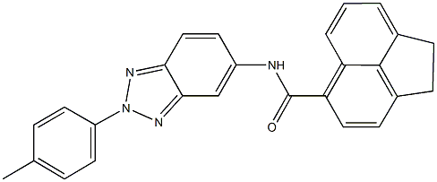 N-[2-(4-methylphenyl)-2H-1,2,3-benzotriazol-5-yl]-1,2-dihydro-5-acenaphthylenecarboxamide Struktur