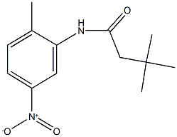 N-{5-nitro-2-methylphenyl}-3,3-dimethylbutanamide Struktur