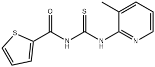 N-(3-methyl-2-pyridinyl)-N'-(2-thienylcarbonyl)thiourea Struktur