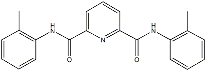 N~2~,N~6~-bis(2-methylphenyl)-2,6-pyridinedicarboxamide Struktur