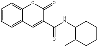 N-(2-methylcyclohexyl)-2-oxo-2H-chromene-3-carboxamide Struktur